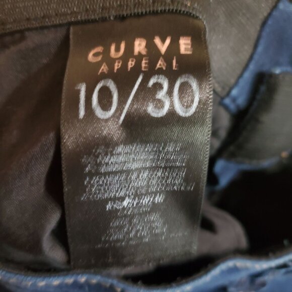 Curve Appeal Jeans Womens Size 10 Blue Curvy Fit Stretch Denim - Picture 4 of 12